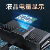 3led自行车灯高亮前灯充电数字显示德规截止灯山地车快拆式骑行灯