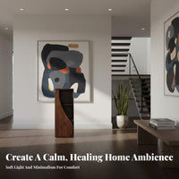 S-Shaped Accessible Cabinet Natural Imperfection Aesthetic S-Shaped Cubby Shelf Rotating Base Vintage Inspired for Homeowners
