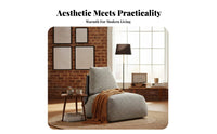 3 Pieces Houndstooth Armchair Modern Design Living Room Sofa elegant aesthetic Soft Upholstery for Movie Lovers, Reception Area