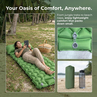 Foot-Pumped TPU Inflatable Camping Mattress