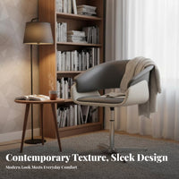 Upholstered Pedestal Chair Adjustable Height Seating Furniture Modern look