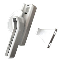 Sliding panel lock, cream arch lock, security panel latch, push-pull PVC panel handle, easy installation for home, office, balcony.