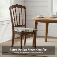 Solid Wood Construction Spindle Back Wooden Chair American Country Aesthetic Dining Room Furniture Upholstered Seat Option Kitchen Seating Stable and Sturdy for Restaurant Owners, Cafe Proprietors, Interior Decorators, Home Office