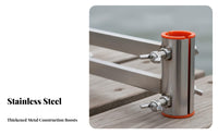 Fishing Stand Umbrella Stand Wind Resistant Stainless Steel Umbrella Bracket Heavy Duty for Anglers, Outdoor, Riverside, Lakeside