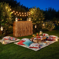Tiki Hut Grass Roof Realistic Appearance Tiki Hut Thatch Weatherproof for Garden