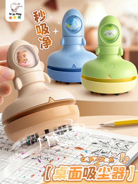 Kabaxiong Little Rocket Handheld Desktop Vacuum Cleaner for Students, Strong Suction, Eraser Crumb Cleaner, Children's Desktop Cleaning