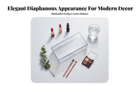 Clear Divider Box Multi-Compartment Clear Divider container Set Transparent Design
