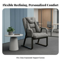 Adjustable Recliner Comfortable Padding Reclining Chair With Headrest for Adults