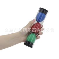 奥尔夫沙蛋筒随机颜色音色清脆三支装手持节奏器儿童玩具砂蛋批发