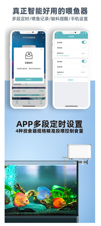 Anxinbao Automatic Fish Feeder with Remote Smart Timer, Non-Clogging