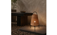 Lantern Floor Lamp Three-Legged Rattan Floor Lamp Soft Ambient Radiance