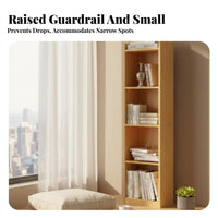 Narrow Shelving Storage System Space-Saving 6-Tier Standing Shelf Anti-Tip