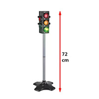 Illuminated Traffic Light Toy with Stand Automatic Toy Traffic Indicator with Pole Manual Indicator Light Model Freestanding for Children, Toddlers, Teachers, Playroom, Classroom, Preschool