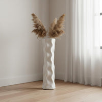 Plastic Imitation Ceramic Vase Lightweight Home Decoration Shatter Resistant