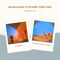 Rechargeable LED sunset projector decor