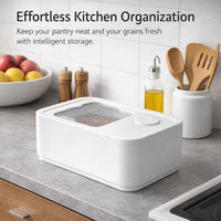 Rice Storage Container, Flour Cereal Storage Bin, Kitchen Grain Storage, Modern Kitchen Rice Storage - Image 4