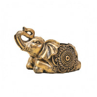 Elephant Tea Light Holder Resin Elephant Candle Holder Carved Detail