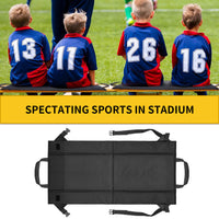 Portable Stadium Seat Cushion with Backrest, Foldable Outdoor Seat