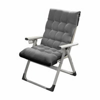 Foldable Nap Chair Extendable Footrest Padded Folding Lounger sturdy Duty
