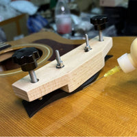 Includes 2 Wood Pads & Allen Wrench Acoustic Guitar Bridge Repair Tool Adjustable Pressure Guitar Bridge Clamp Secure Hold Luthier Supply Easy to Use for Luthiers, Workshop