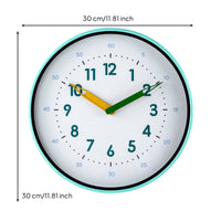 Quartz Wall Clock Round Analog Wall Clock Slim for Children