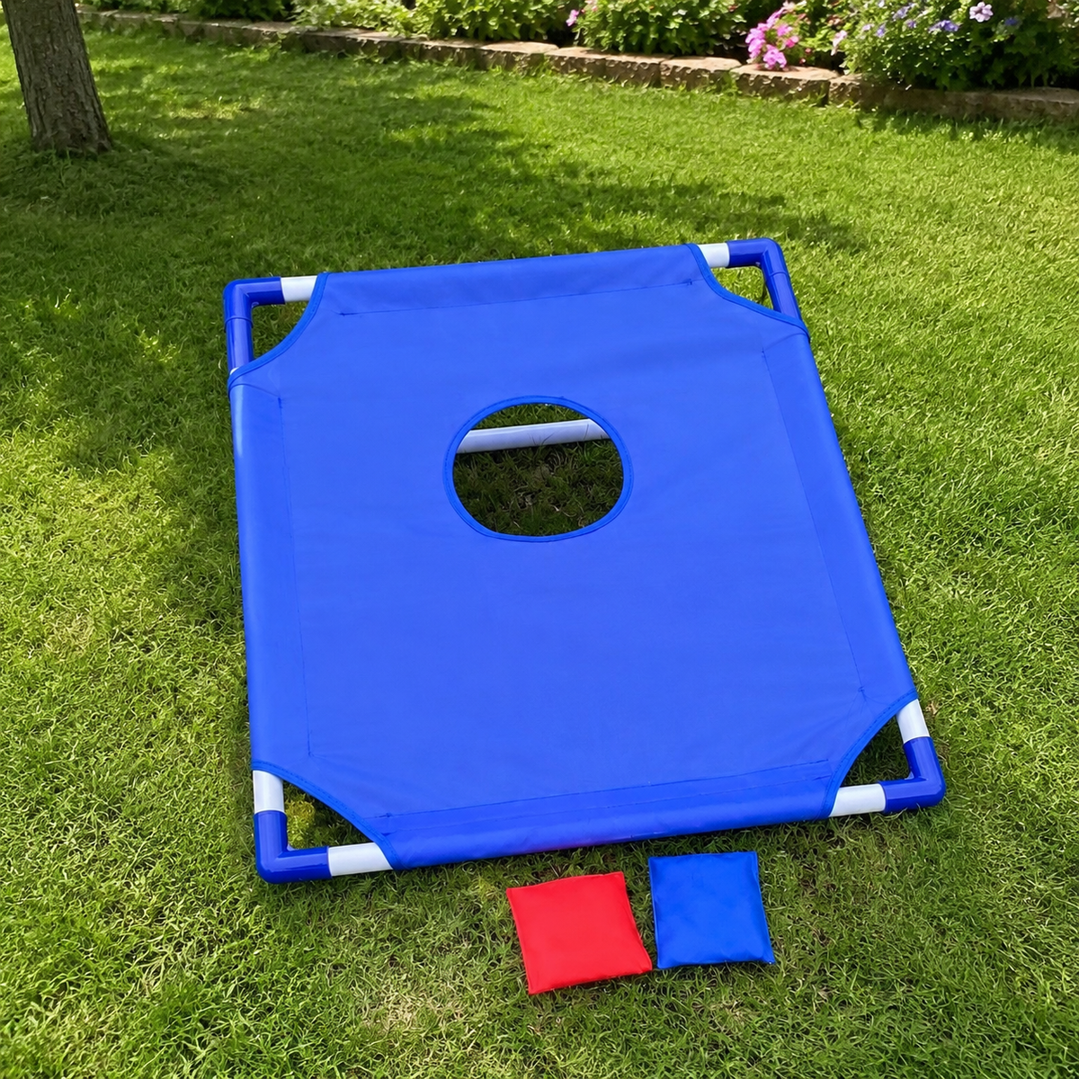 Bean Bag Toss Garden Games, 57x58x18.5cm Outdoor & Indoor Play for Kids 4-6 Years, Easter Games for Families