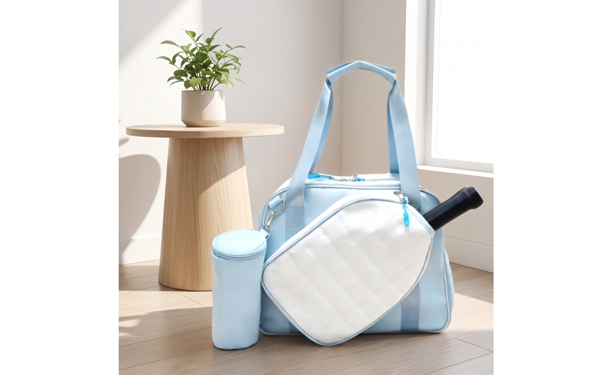 Waterproof Racket Sports Bag with Ball Pouch Padded Badminton Bag Multipurpose Large Capacity