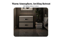 2-Drawer Nightstand Modern Design 2-Drawer Storage Cabinet Long-Lasting And
