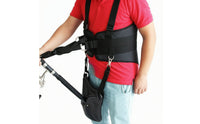 Fishing Harness with Rod Holder Adjustable Fishing Belt with Rod Holder Padded Corrosion-Resistant for Fishermen