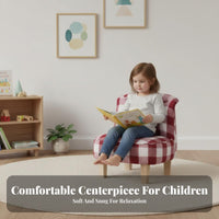 Button-Tufted Mini Sofa Cute Design kids' Furniture Rolled Arms for Girls, Boys