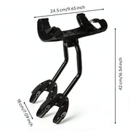 Bike Cargo Rack with Nylon Deck Tubular Rear Luggage Rack with Adjustable Carrier for Outdoor Riding