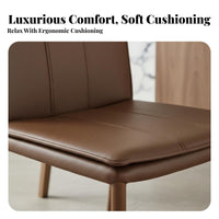 Upholstered Side Chair Light Luxury Design Household Furniture Firm Spineing Padding Sturdy & Stable for Dining Room