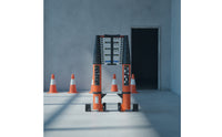 Telescopic Ladder with Wheels Retractable Ladder Aluminum for Homeowners, Contractors, Home Maintenance, Worksite, Workshop