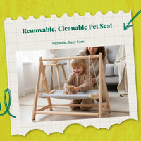 Breathable wood pet bed