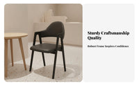 Triangular-Frame Armchair Modern Design Dining Chair Comfortable Padding Ergonomic Design for Cafe Owners, Interior Designers