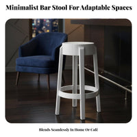 Transparent Bar Stool Minimalist aesthetic Counter Chair Modern Design for Pub, Cafe
