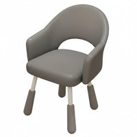 Armless Vanity Chair Adjustable Height Home Seating noiseless Casters for Students