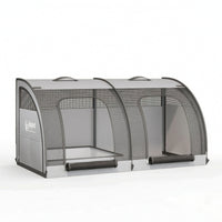 Pets Travel Dog Crates with Waste Tray Breathable Foldable Dog Crates Secure Car Kennel for Camping