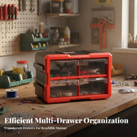 Multi-Compartment Parts Organizer Wall-Mountable Multi-Drawer Chest
