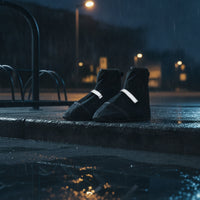 High-Top Shoe Covers with Wear-Resistant Sole Lightweight Guarding Overshoes Reusable Footwear for Commuters