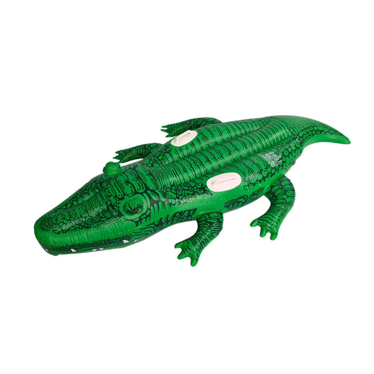 Realistic Inflatable Crocodile Pool Lounger Friendly Inflatable Crocodile with Handles Heavy-Duty Pool Toy with Handles Safe for Lake
