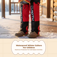 Kids fleece gaiters for winter