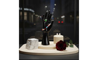 Realistic Shape Resin Hand Model Elegant Design Band Display Hand Polished Finish Band Bracelet Holder Long-Lasting Material for Jewelry Shop Owners, Shop Window, Countertop, Craft Fair, Dresser