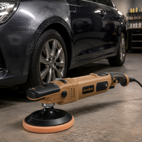 Corded Car Polisher, Random Orbital Polisher 220V for Car Detailing, Variable Speed Polisher for Wet Sanding & Paint Correction