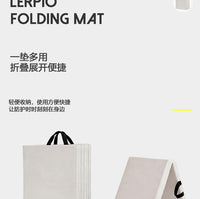 Four-Fold Gymnastics Mat with PU Leather Cover and Non-Slip Surface