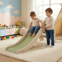 Foldable Indoor Slide Raised Side Rails Children'domestic Slide Built in Handholds