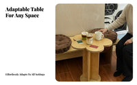 Pedestal Side Table Minimalist Design Household Furniture Compact for Homeowners