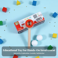 Sensory Play Hover Ing Ball Pipe Toy Burr Ball Blow Pipe Parent-Child Bonding for Children 3-7 Years, Boys, Preschool, Indoor, Home