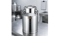 Sealed Stainless Steel Barrel Carrying Handle Stainless Steel Storage Barrel Rounded Base