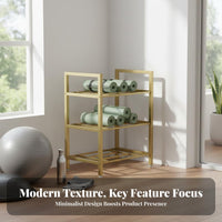 Exercise Mat and Ball Rack Space-Saving Balance Ball Storage Stand Freestanding Exercise Studio Equipment Holder